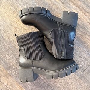 Black Chunky Ankle Boots